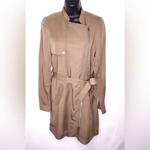 Divided H & M Europe Olive Green Jacket with Belt Size 8